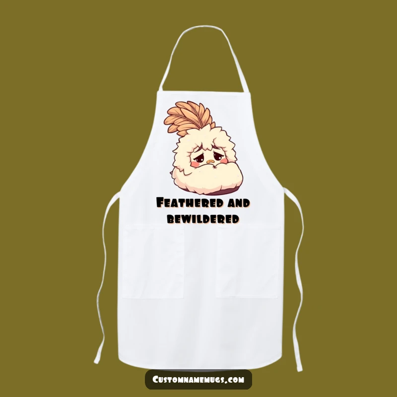 Funny Slipper Apron: Bewildered Baker's Helper, Perfect Kitchen Funny Gift