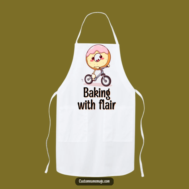 Funny Donut Chef Apron - Humorous Ride for Sweet Kitchen Adventures