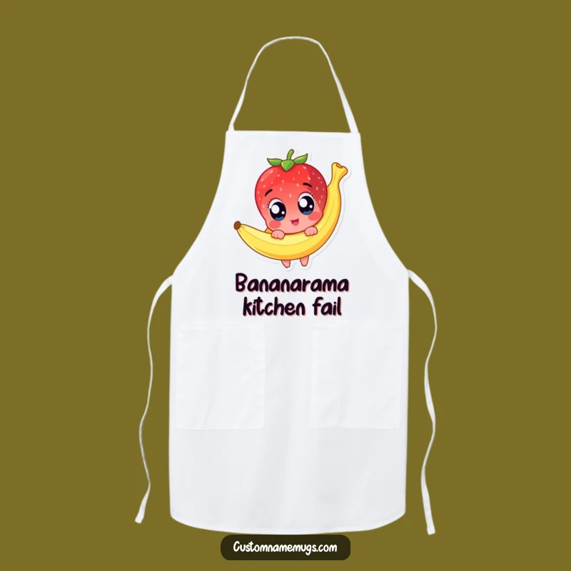 Funny Strawberry Slip Apron: Cute Fruit Cooking - Hilarious Kitchen Gift!