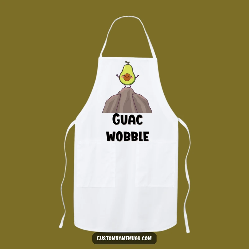 Funny Avocado Balance Apron: Cook with Comical Avocado Charm