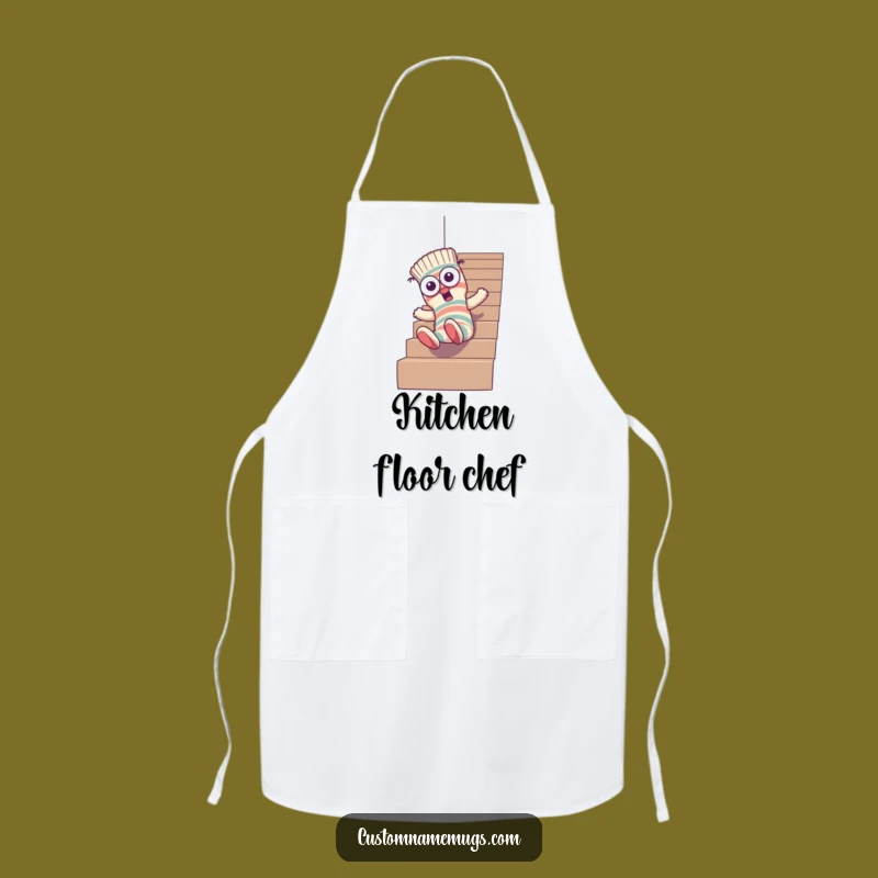 Funny Sock Stair Apron: Goofy Character Cooking - Hilarious Gift!
