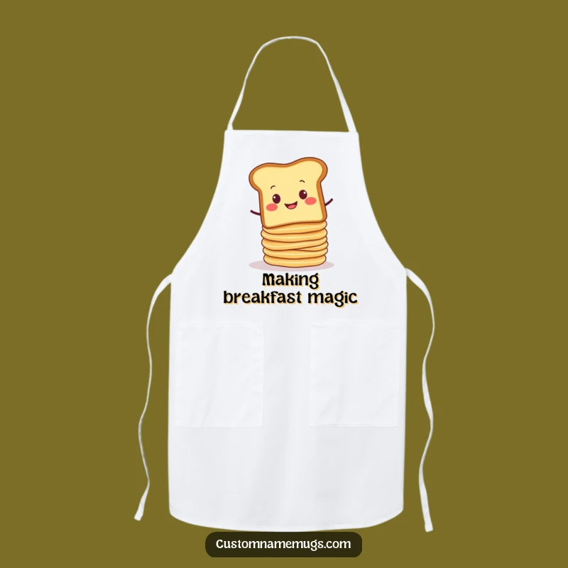 Funny Toast Chef Apron - Humorous Breakfast Balance for Kitchen Masters