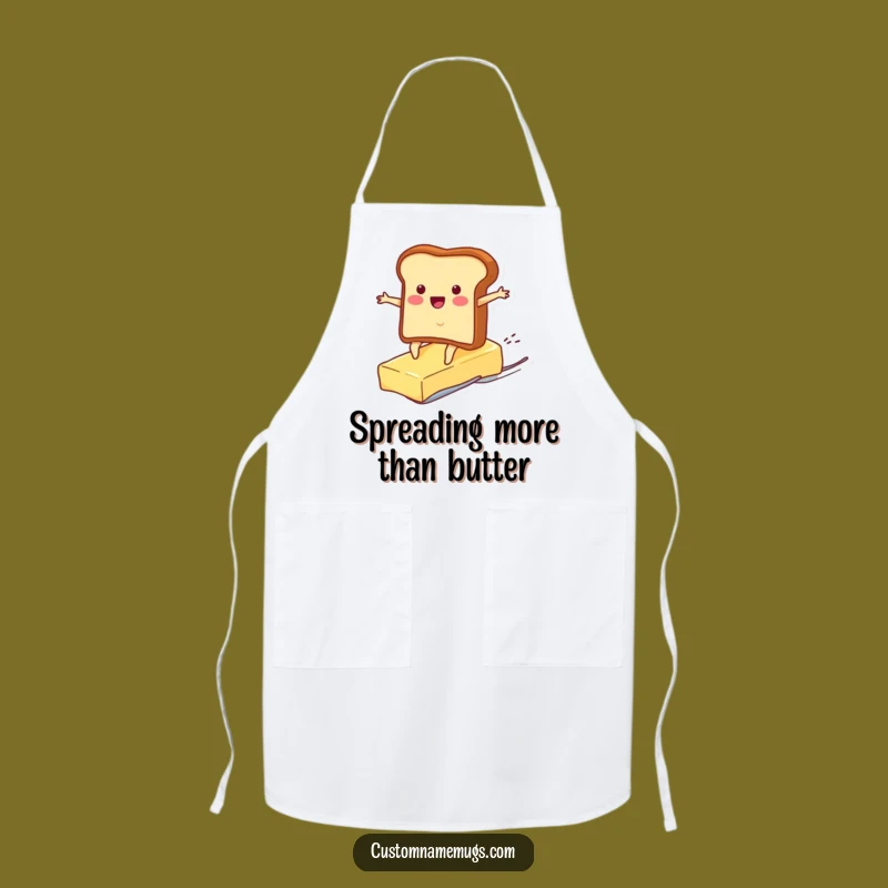 Funny Toast Surf Butter Apron: Chef Character Wear for Hilarious Kitchen Adventures