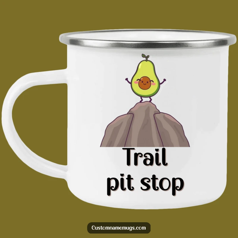 Funny Avocado Balance Camping Mug: Your Hilarious Companion for Outdoor Adventures