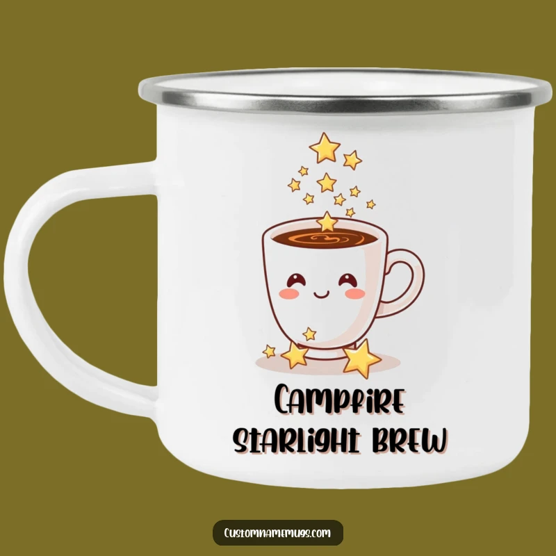 Funny Coffee Cup Stars Camping Mug: Magical Outdoor Companion for Starry Nights