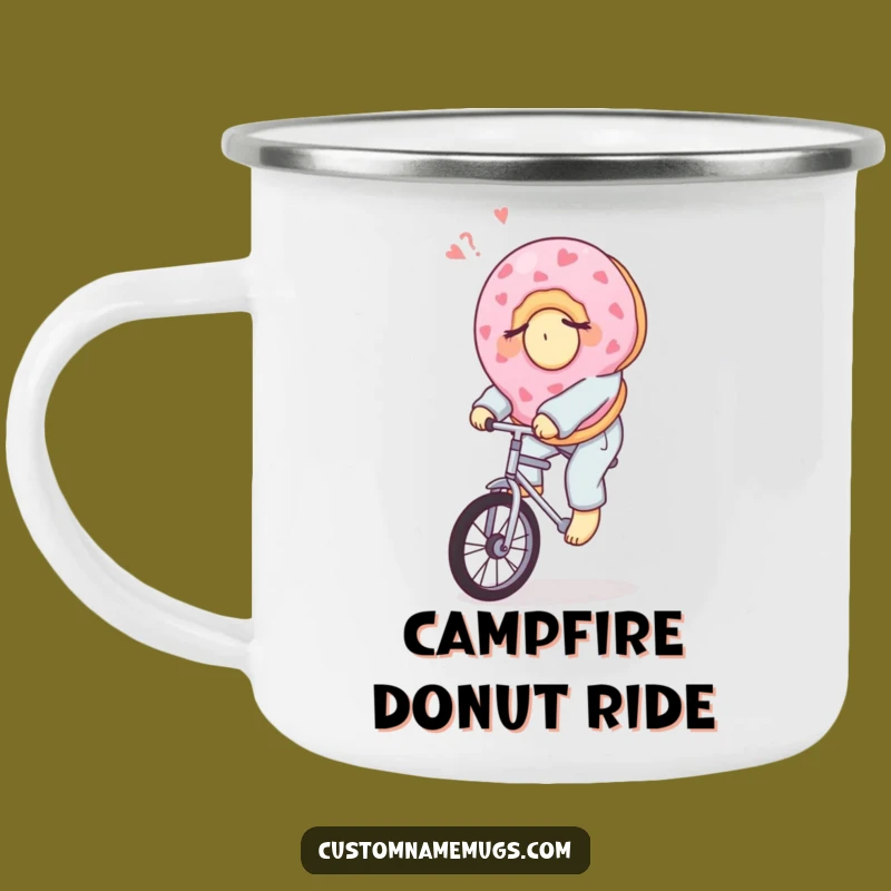 Funny Donut Campfire Mug: Sleepy Rolls by the Firelight