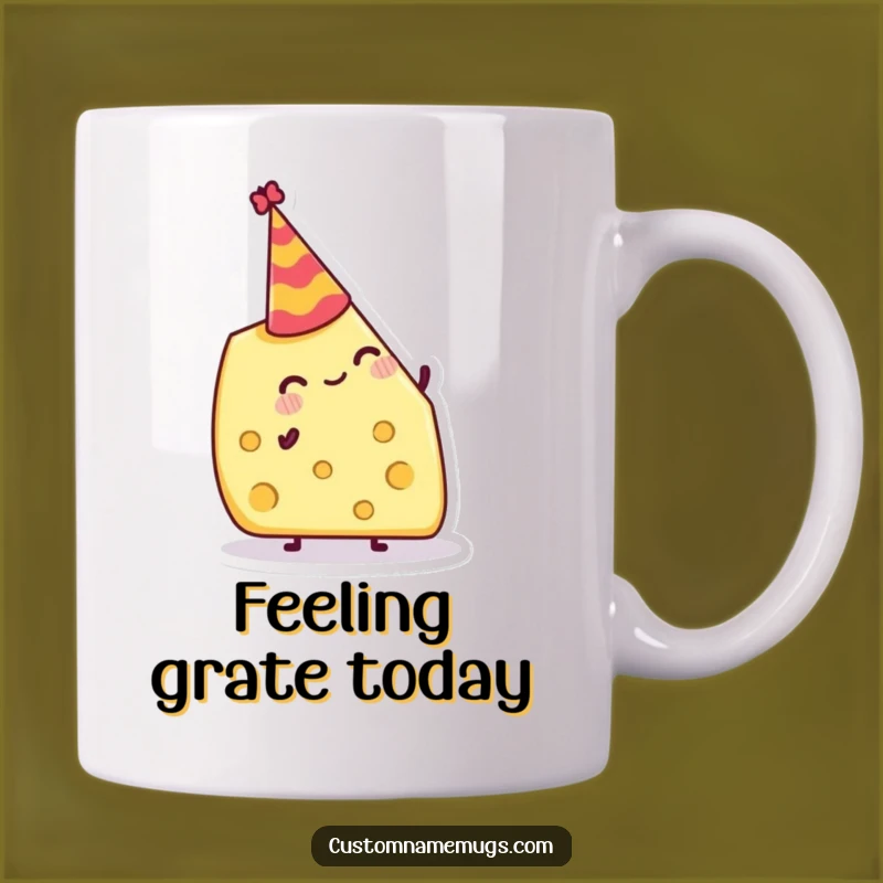 Funny Jolly Cheese Hat Mug: Hilarious Party Food Gift for Cheese Lovers