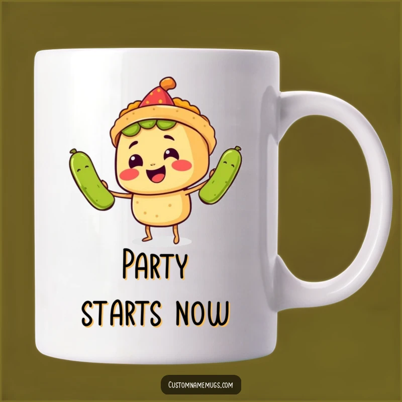 Funny Food Mug: Juggling Taco, Hilarious Party Gift for Food Lovers