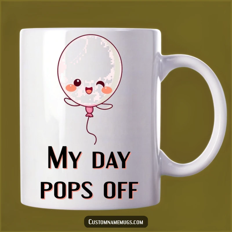 Funny Kawaii Balloon Popping Mug: A Hilarious Gift for Failed Attempts