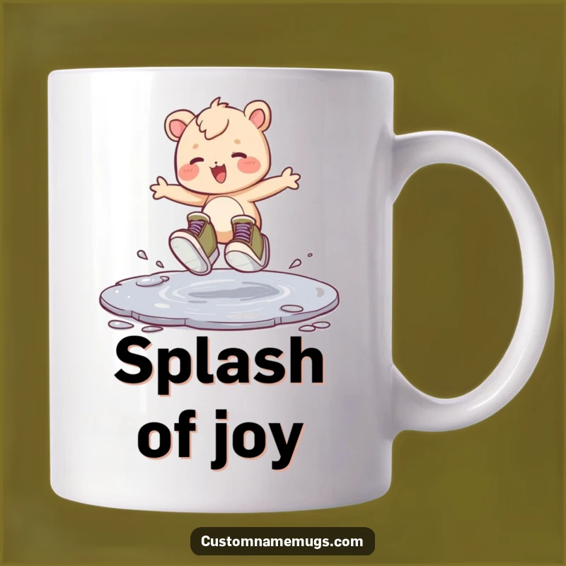 Funny Oversized Shoes Creature Mug - Joyful Puddle Hopper Gift