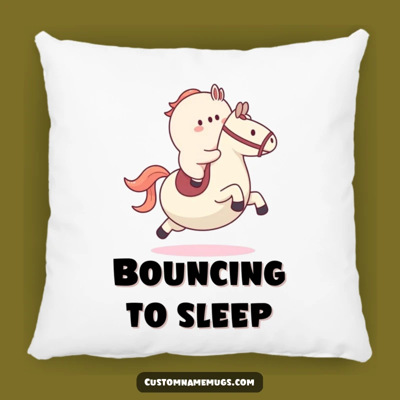 Funny Bouncy Blob Horse Pillow - Cozy & Hilarious Character Accent