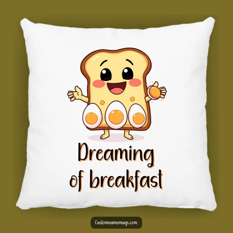 Funny Toast Juggling Pillow: Cozy Breakfast Buddy - Hilarious Gift!