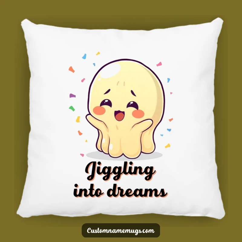 Funny Wobbly Jelly Pillow: Cozy Confetti Hug, Ultimate Comfort Funny Gift
