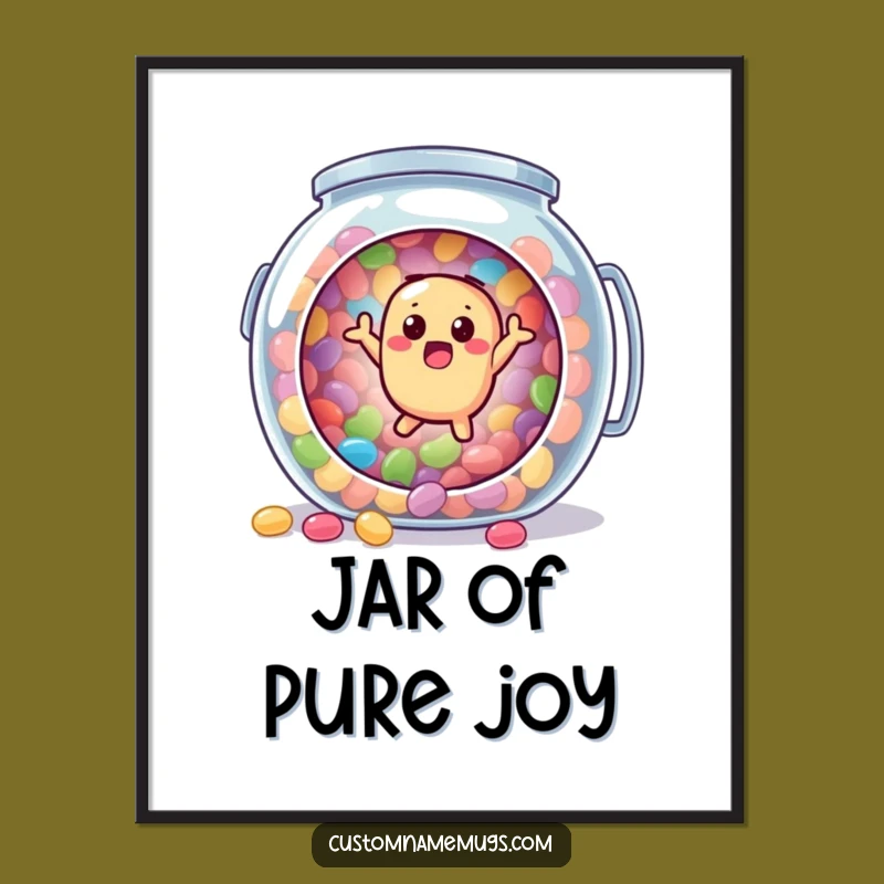 Funny Jellybean Escape Digital Art - Hilarious Printable Decor Gift!