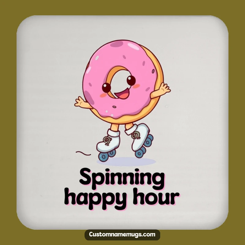 Funny Donut Skate Coaster: Protect Surfaces with Hilarious Sweet Art
