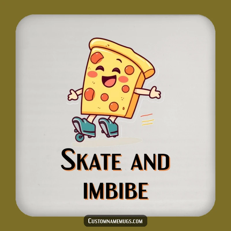 Funny Pizza Roller Skater Coaster: Hilarious Surface Protection with a Zany Twist