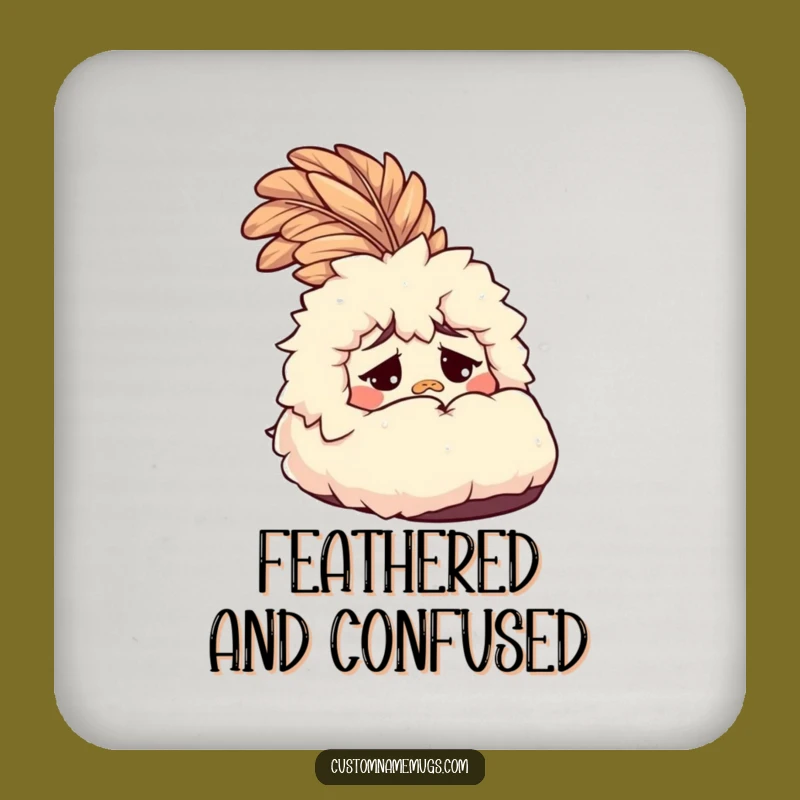 Funny Slipper Drink Coaster: Protect Surfaces with Bewildered Charm, Funny Gift