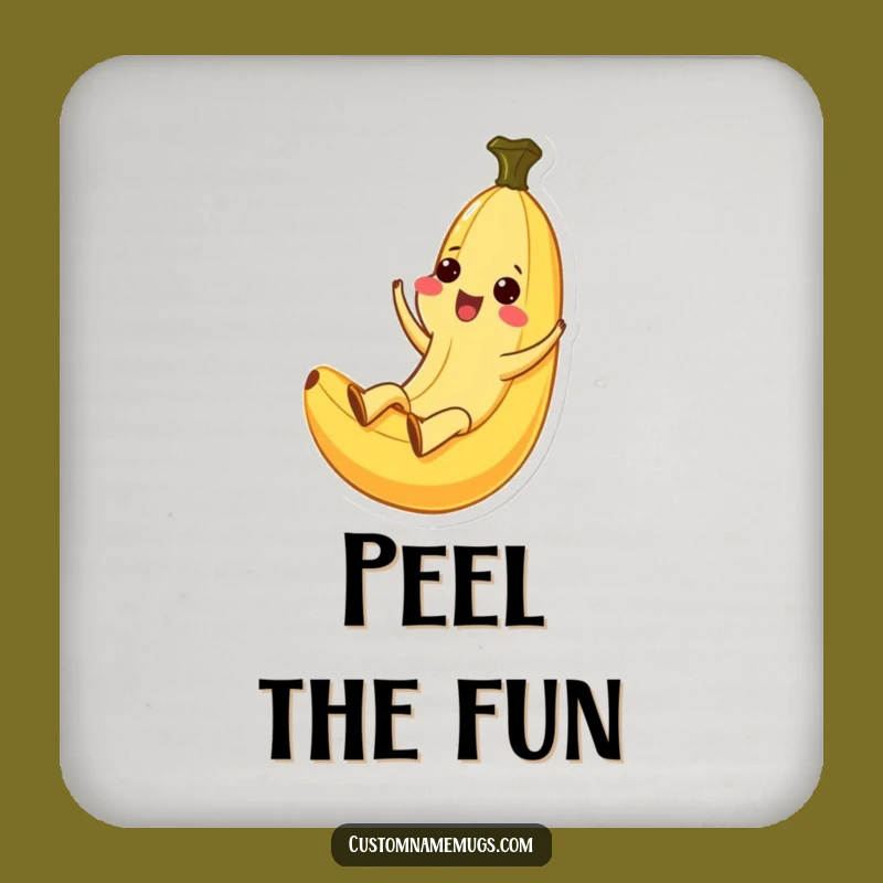 Funny Kawaii Banana Peel Slide Coaster: Ecstatic Protection, Perfect Gift!
