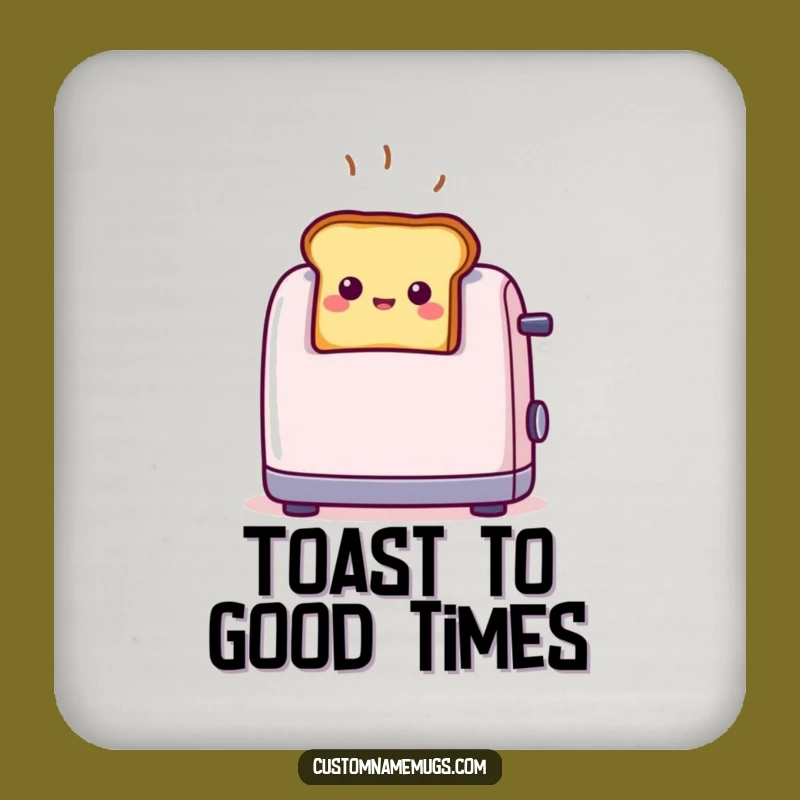 Funny Toast Surprise Coasters: Protect Surfaces with Breakfast Charm