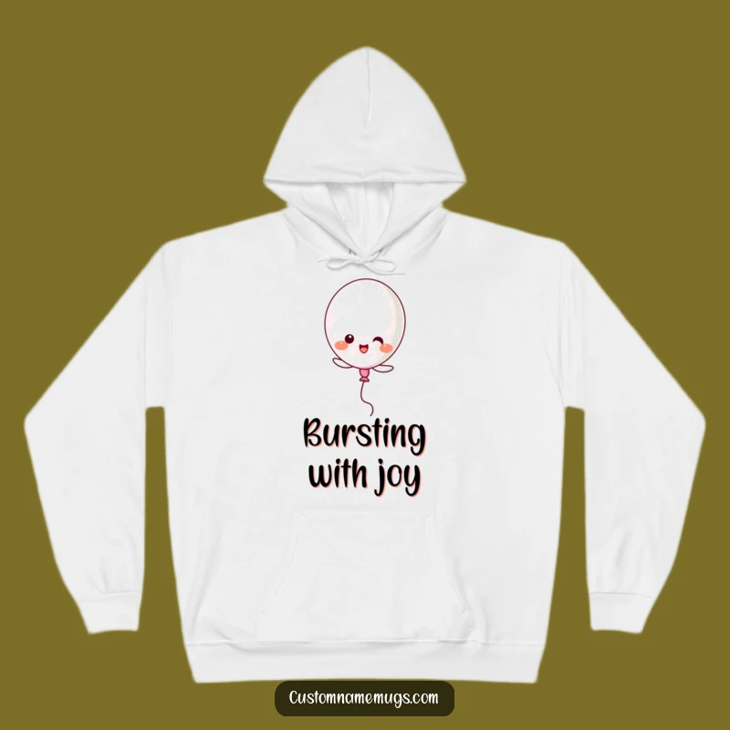 Funny Kawaii Balloon Popping Hoodie: Cozy & Hilarious Gift for Dreamers