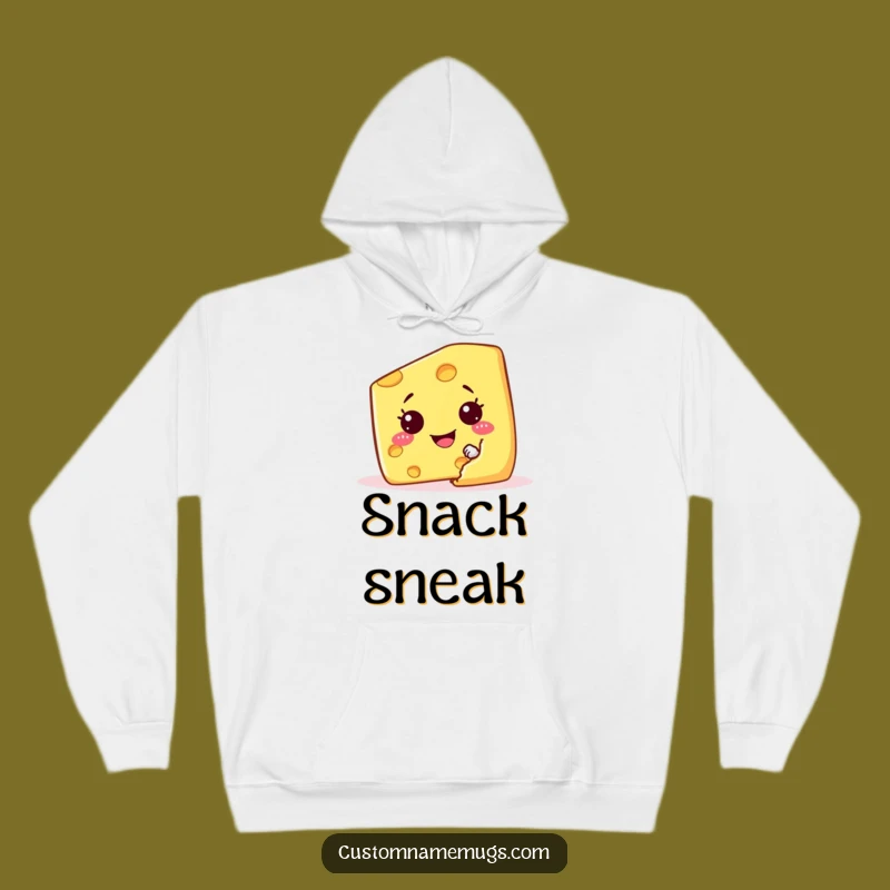 Funny Cheese Wedge Hoodie: Stay Cozy with Comical Snack Vibes