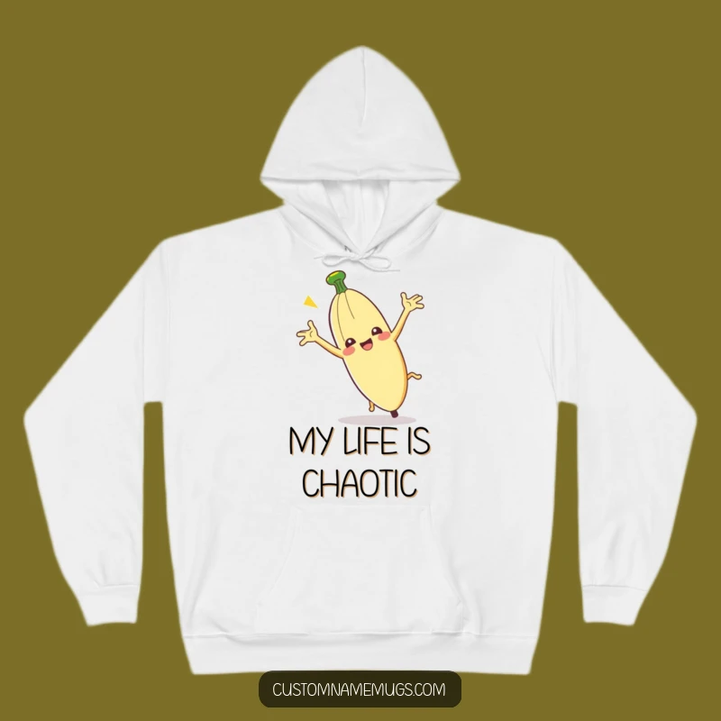 Funny Clumsy Banana Peel Hoodie: Cozy & Hilarious Gift for Comedy Buffs