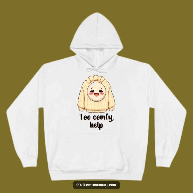 Funny Happy Button Sweater Hoodie: Stay Cozy with This Hilarious, Comfy Humor Wear