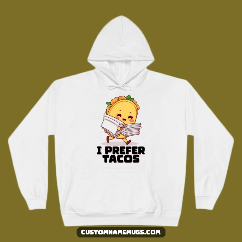 Funny Taco Tripping Hoodie - Cozy & Hilarious Office Survival Gear Gift!