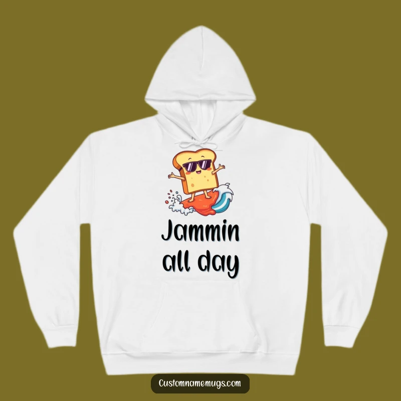 Funny Toast Surfer Hoodie: Cozy & Cool Jam Wave Rider Sweatshirt Gift