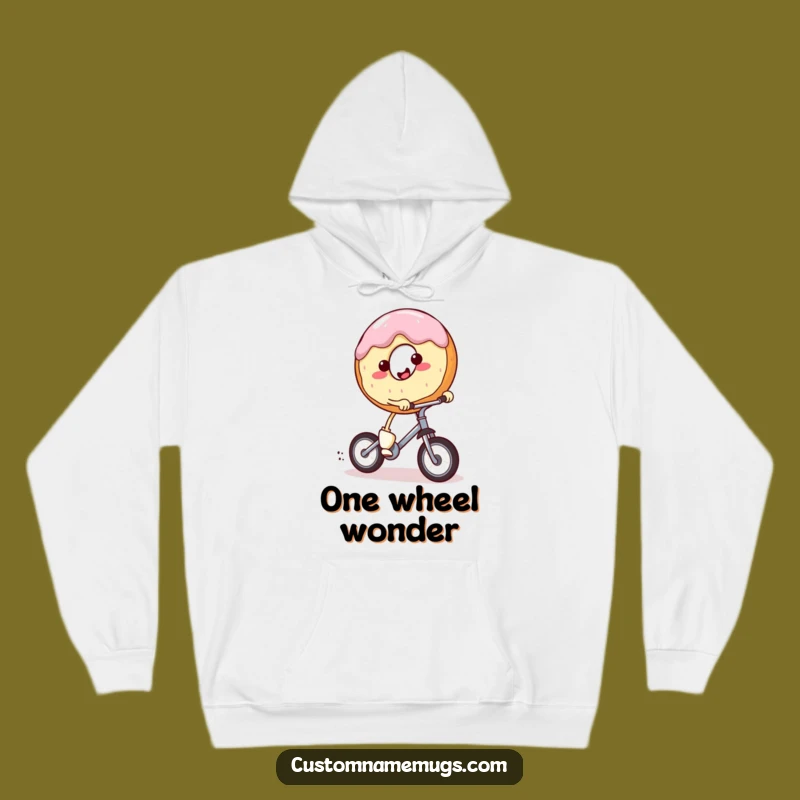 Funny Donut Cozy Hoodie - Humorous Ride Design for Sweet Treat Enthusiasts