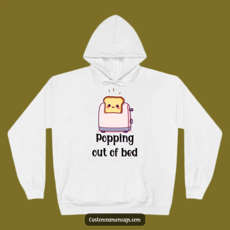 Cozy Funny Toast Surprise Hoodie: Stay Warm and Start Your Day Happy