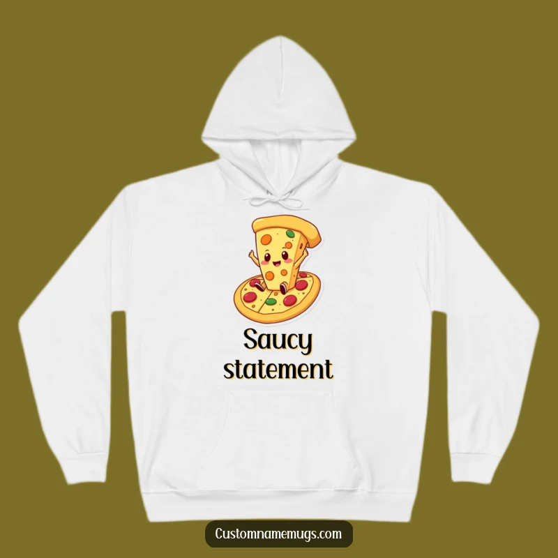 Funny Cheese Pizza Hoodie: Cozy & Hilarious Foodie Wear, Perfect Comical Gift for Pizzaiolos