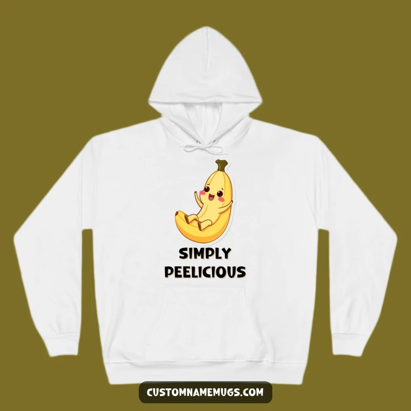 Funny Kawaii Banana Peel Slide Hoodie: Ecstatic Comfort, Perfect Warm Gift!