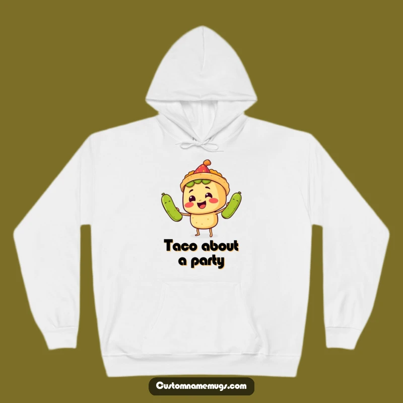Funny Party Hoodie: Juggling Taco, Hilarious Cozy Gift for Fiesta Fun