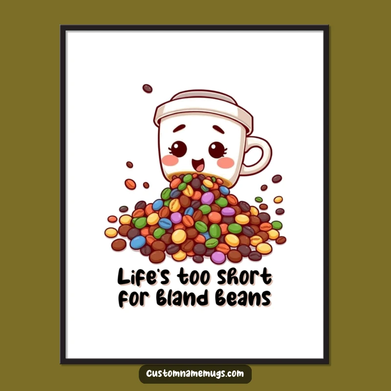 Free Printable Wall Art: Clumsy Coffee Cup Spill, Funny Downloadable Decor