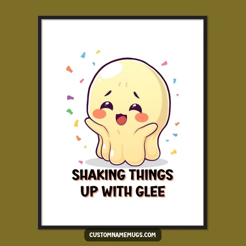 Free Printable Wobbly Jelly Wall Art Funny Downloadable Decor DIY Gift