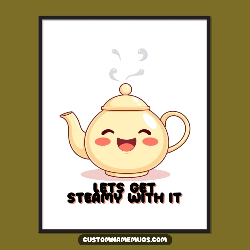 Funny Printable Wall Art: Free Teapot Steam Face Download for Quirky Home Decor