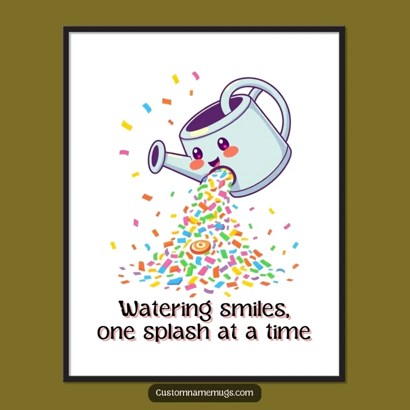 Free Printable Wall Art: Confetti Party Can! Funny Downloadable Decor