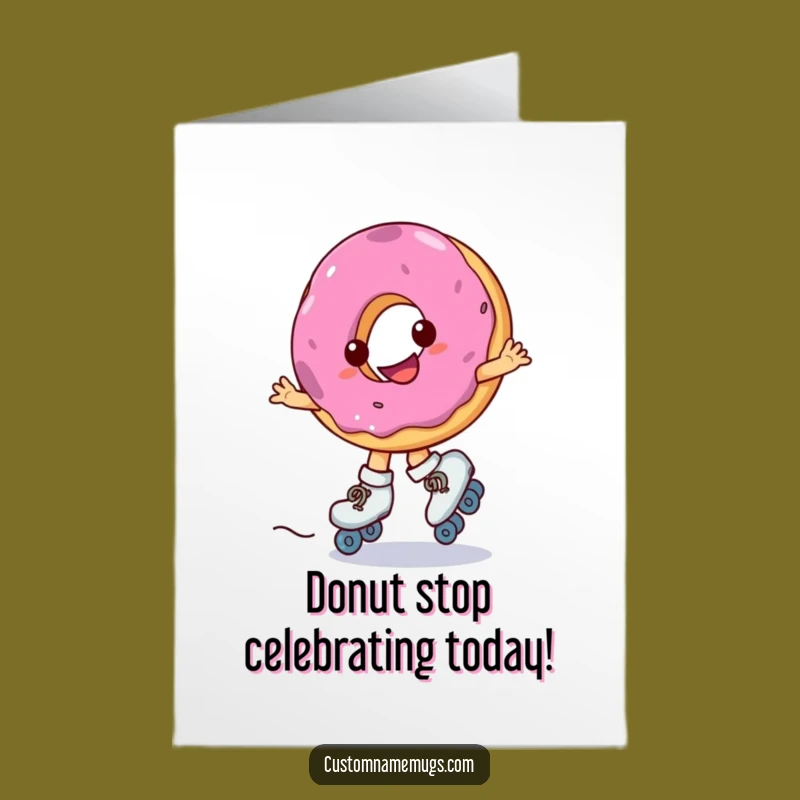 Donut Skater Birthday Card - Free Printable Sweet Fun for Their Day!