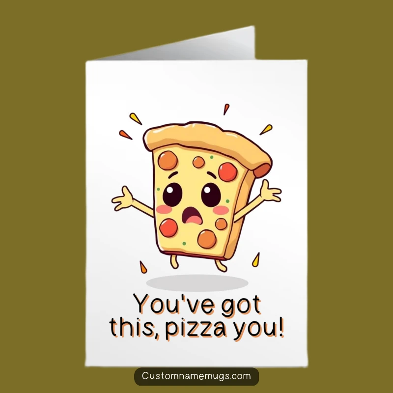 Free Printable Congrats Card: Pizza's Wild Landing Funny Downloadable Gift