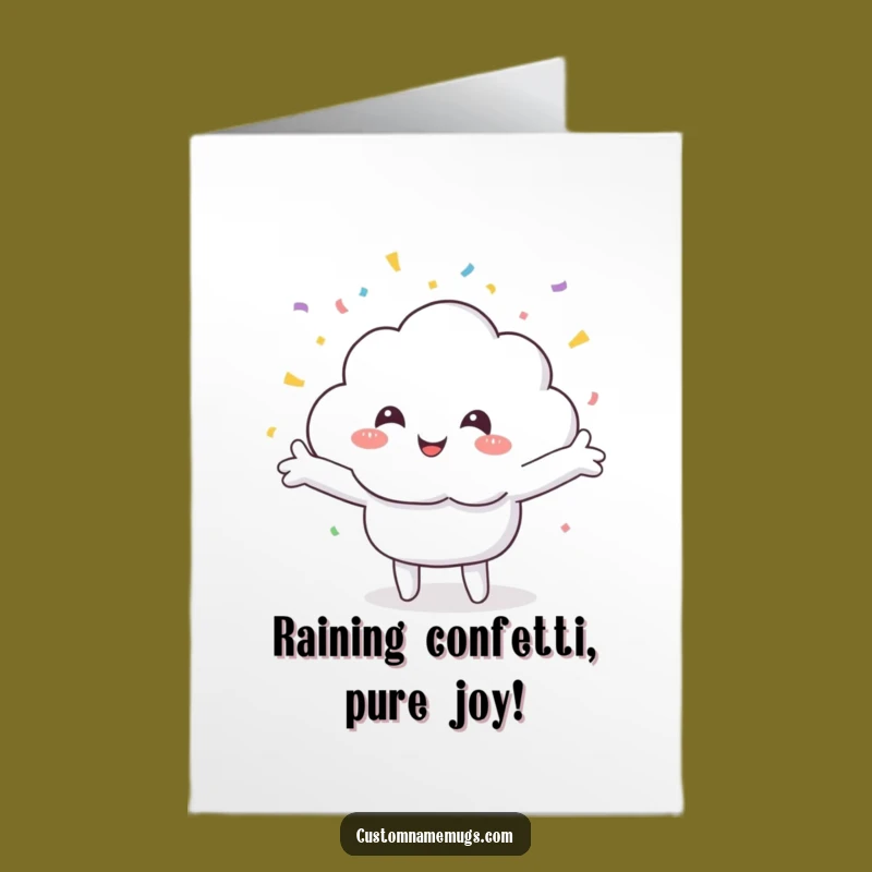 Free Printable Congrats Card: Confetti Cloud Celebration! - Fun Downloadable Message