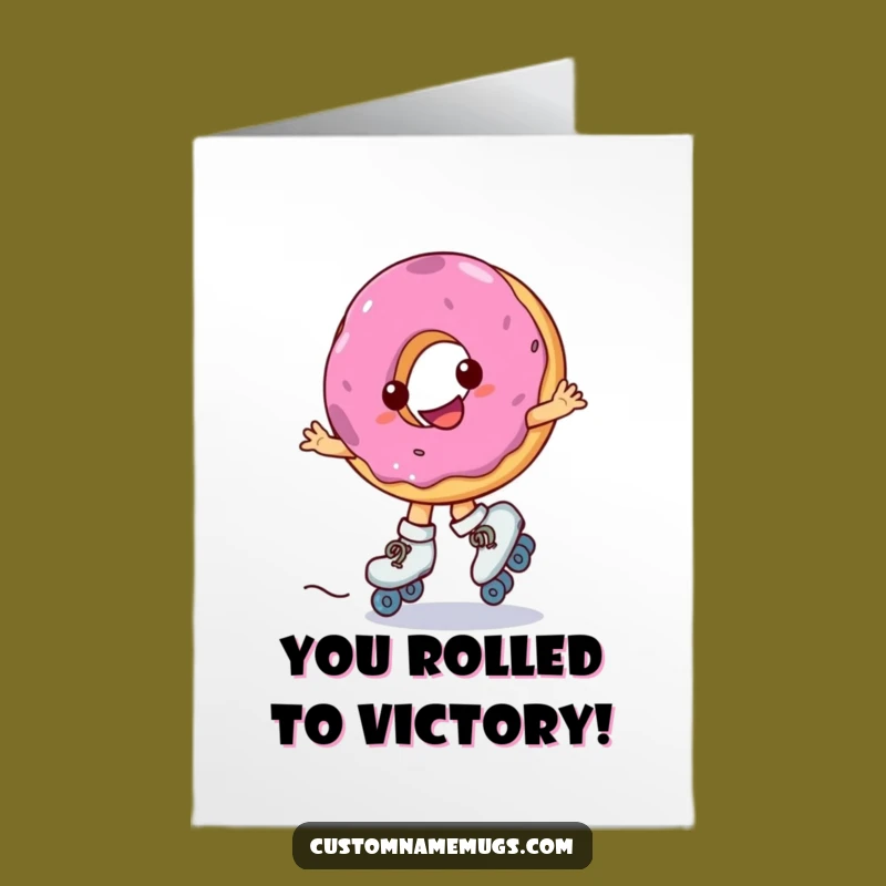 Donut Skater Congrats Card - Free Printable Celebrate with Sweet Moves!