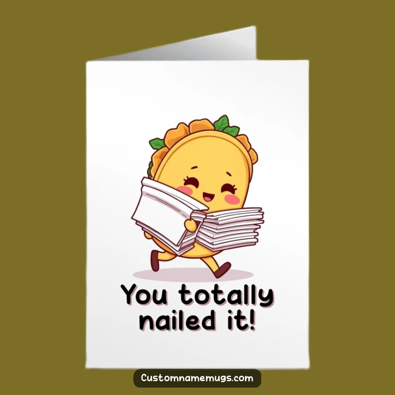 Free Printable Funny Congrats Card: Taco Tripping - Hilarious Downloadable Gift!