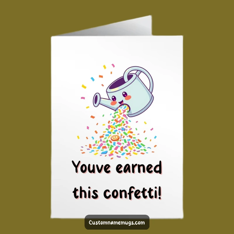 Free Printable Congrats Card: Confetti Shower! Funny Downloadable Gift!