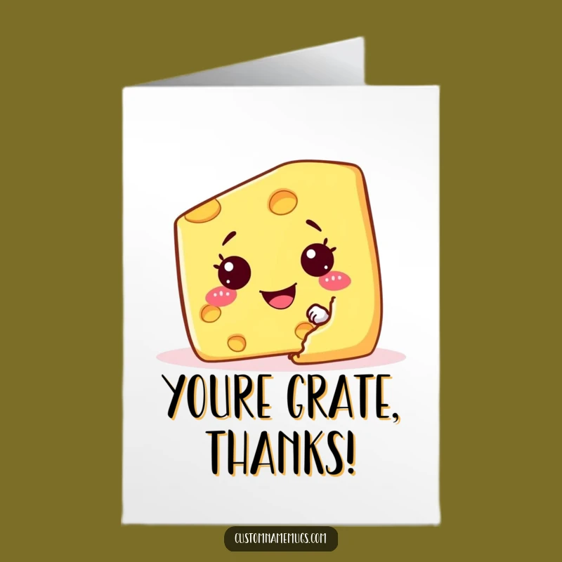 Free Printable Thank You Card: Cheese's Cracker Surprise - Appreciative Downloadable Greeting