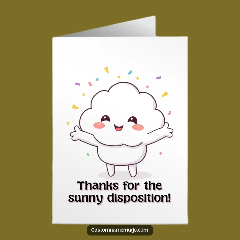 Free Printable Thank You Card: Confetti Cloud - A Fun Downloadable Thank You