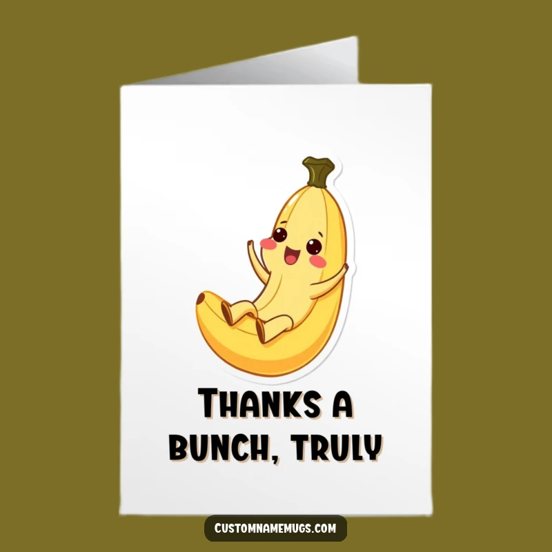 Free Printable Thank You Card: Kawaii Banana Says Thanks!