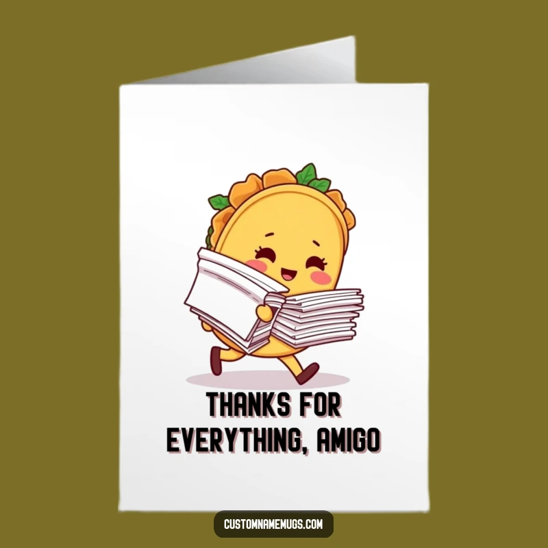 Free Printable Funny Thank You Card: Taco Tripping - Hilarious Downloadable Gift!