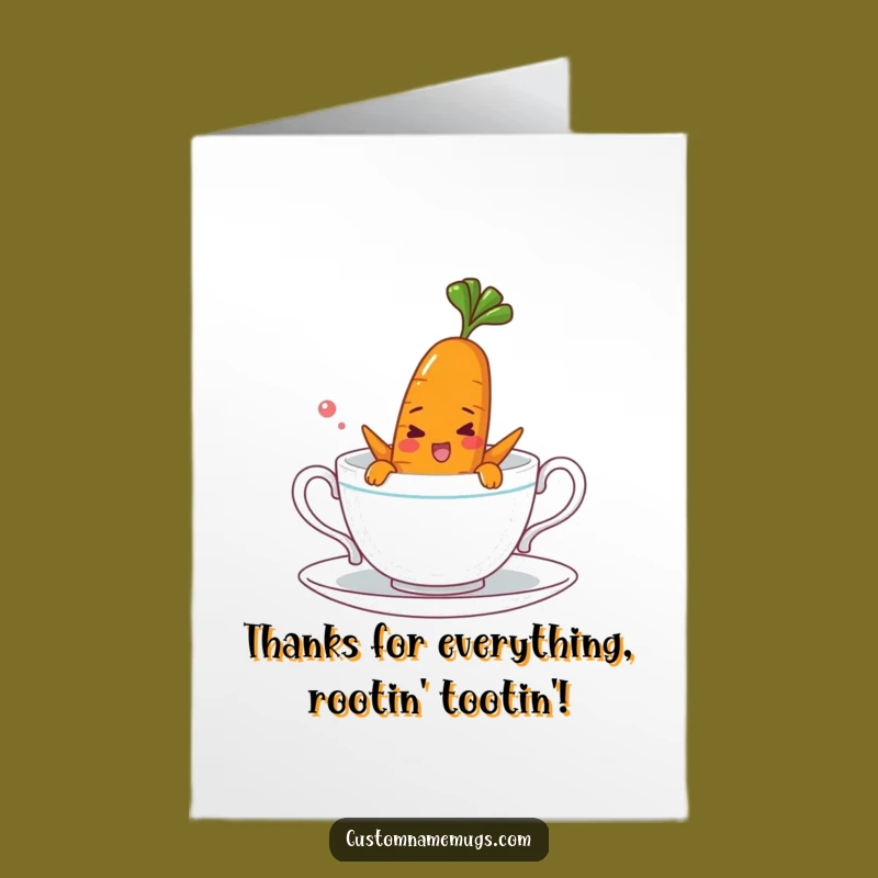 Free Printable Thank You Carrot Card: Tiny Waves DIY Downloadable Gratitude