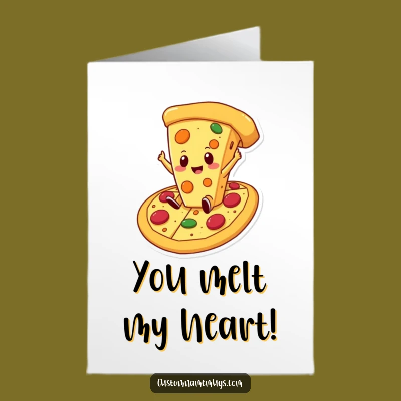 Free Printable Thank You Card: Cheese Pizza Gratitude - Funny Downloadable Gift!